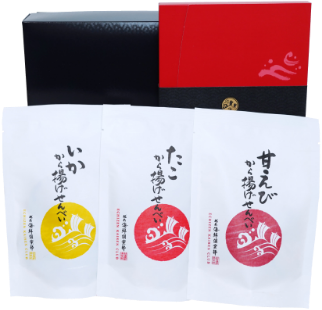 海鮮玉手箱：袋入：5種160g：12枚入り:4,400円（税込）